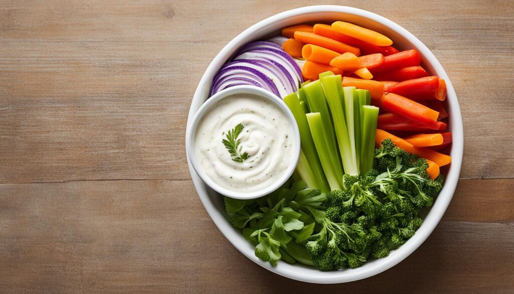 Veggies and Yogurt Dip