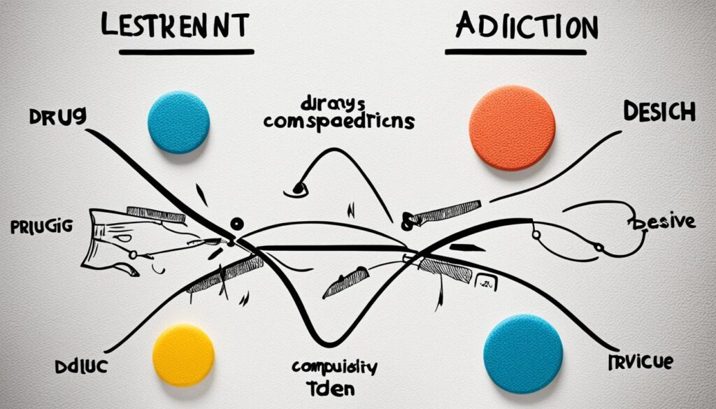 The difference between drug dependence and drug addiction