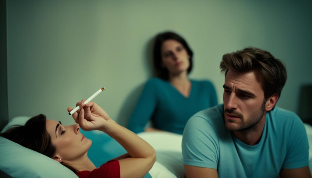 sexual dysfunction caused by nicotine